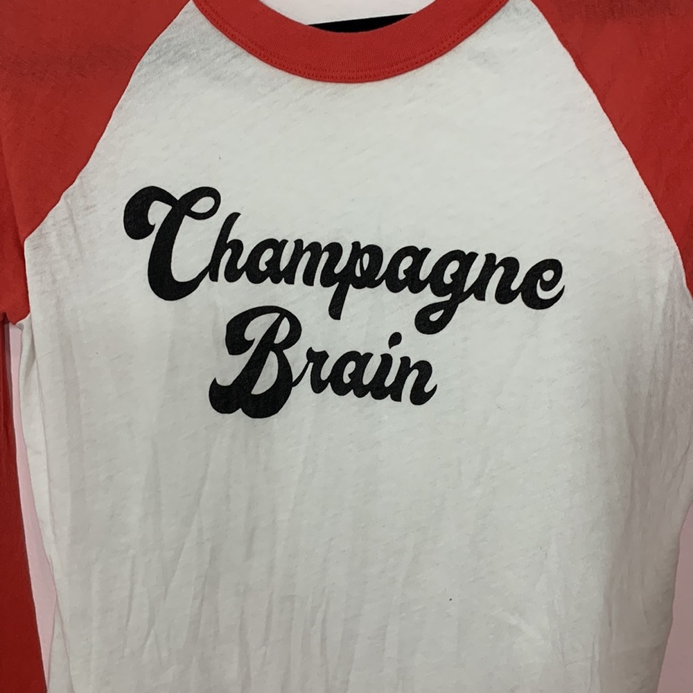 Wildfox size large tee Champagne 🥂 Brain 🍾 - Picture 4 of 4